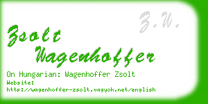 zsolt wagenhoffer business card